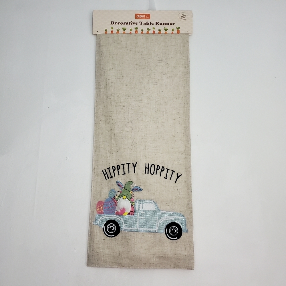 Hippity Hoppity Easter Gnome Table Runner